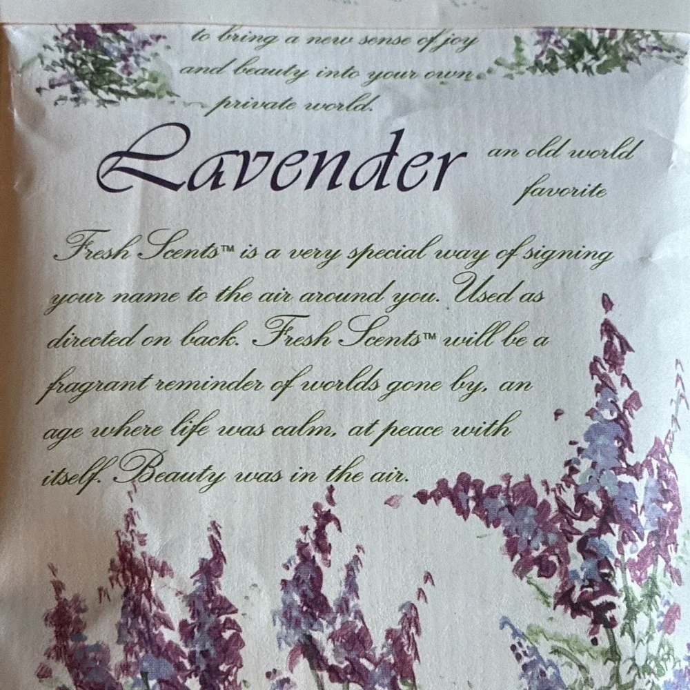 Fresh Scents Lavender Scented Sachet 3 Pack 115ml Eco Friendly Biodegradable